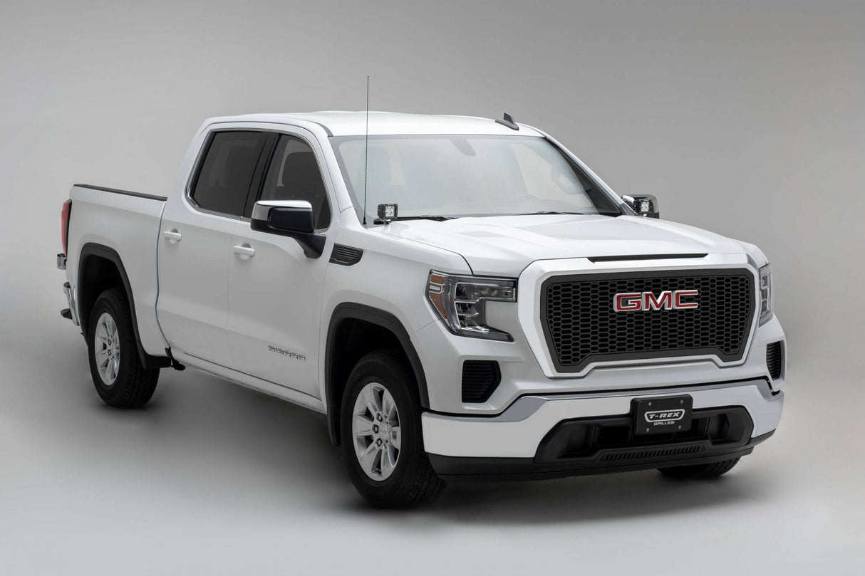 T-Rex Grilles - 2019-2021 GMC Sierra 1500 Laser X Grille, Black, Mild Steel, 1 Pc, Insert - PN #7712281 - 7712281