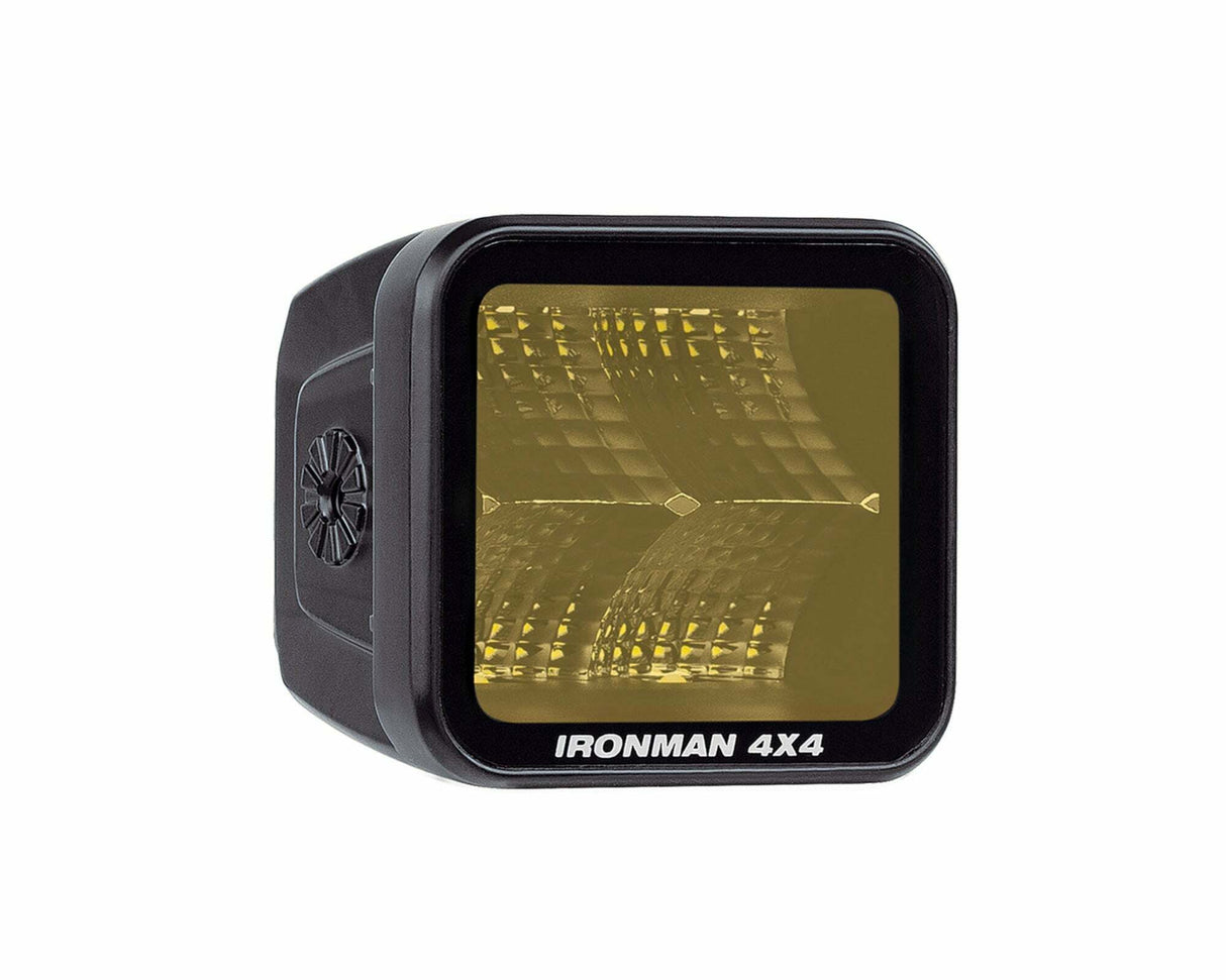 IronMan 4x4 - 3.2" LED Cube Light (Flood Beam Amber) - ILED80BFA