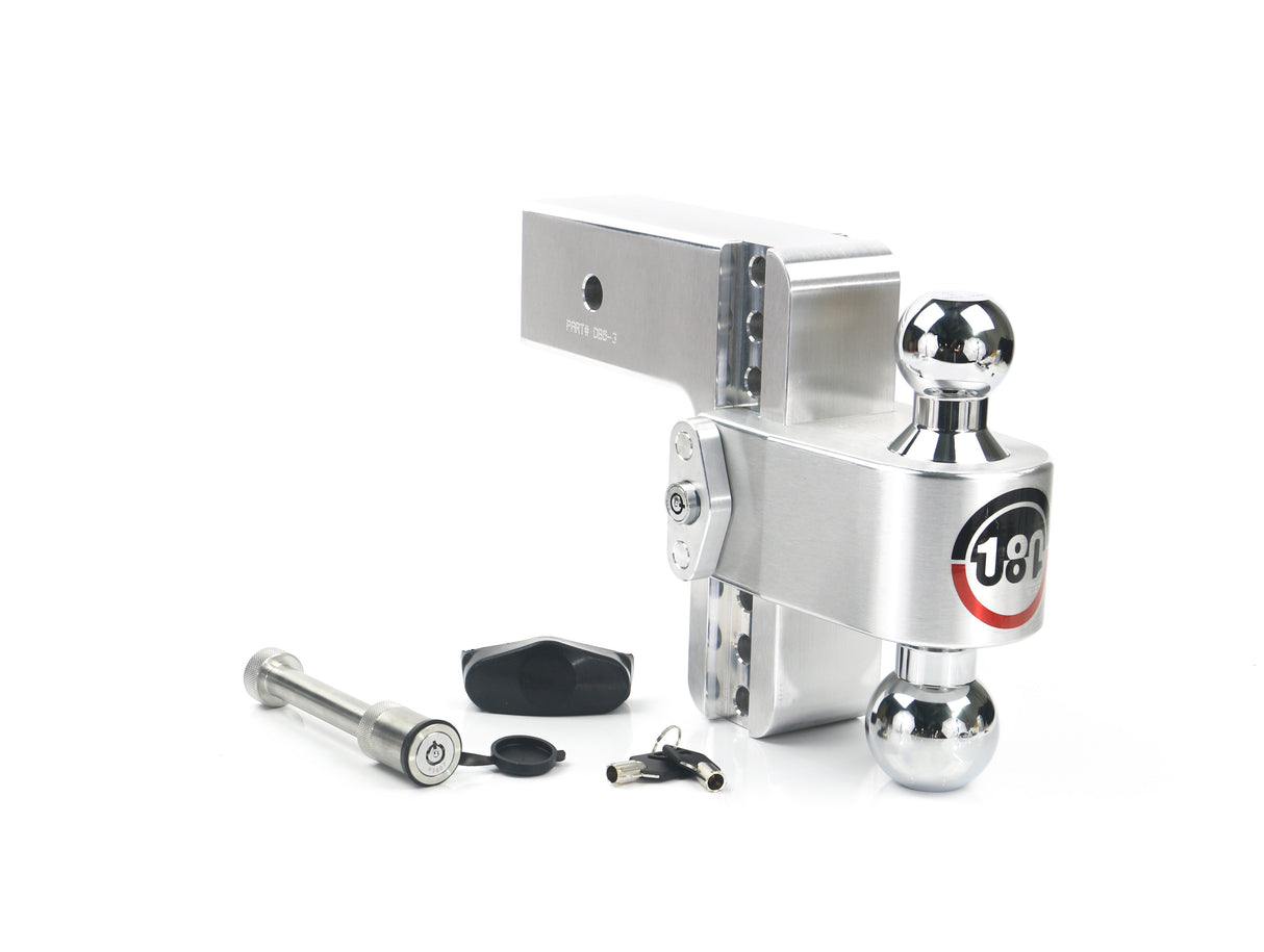 Weigh Safe - CTB6-3-KA Turnover Ball 6" Drop Hitch with 3" Shank Keyed Alike WS05 Included