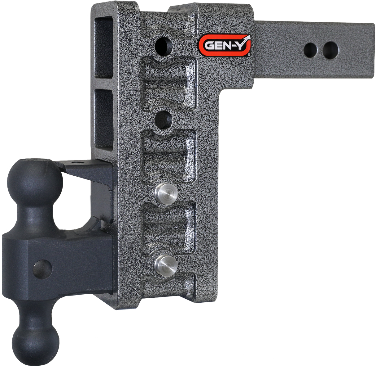 GEN-Y - Hitch GH-1624 2.5" Shank 9" Drop 3.5K TW 32K Hitch & GH-0161 Versa-Ball & GH-0162 Pintle Lock - GH-1624