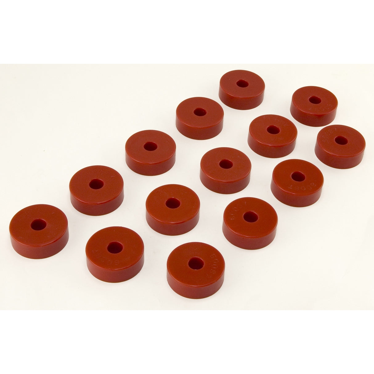 Body Mount Kit, Red, 14 Pieces; 55-73 Jeep CJ Models