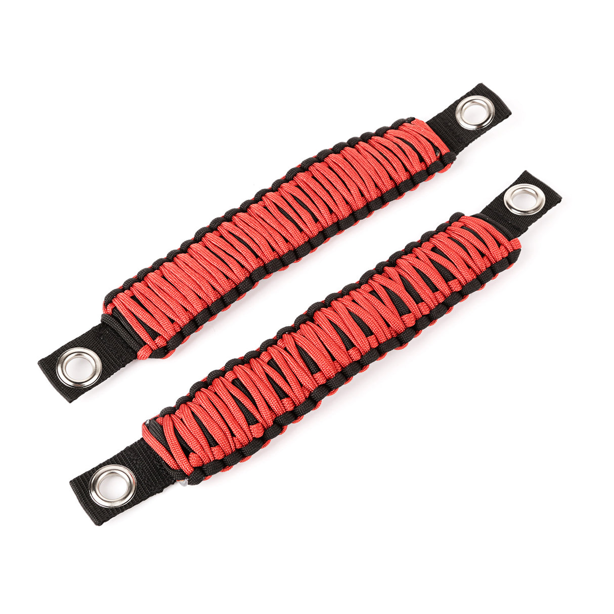 Rugged Ridge - Grab Handle, Paracord, A-Pillar Mounted, Red; 07-18 Wrangler JK/JKU - 13305.80