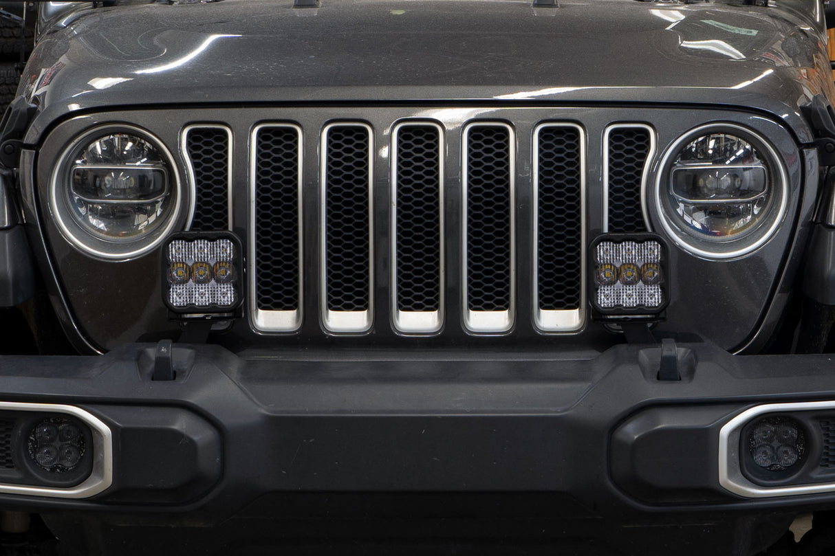Diode Dynamics - Jeep JL SS5 CrossLink Bumper Lightbar Kit Pro Yellow Driving - DD7291