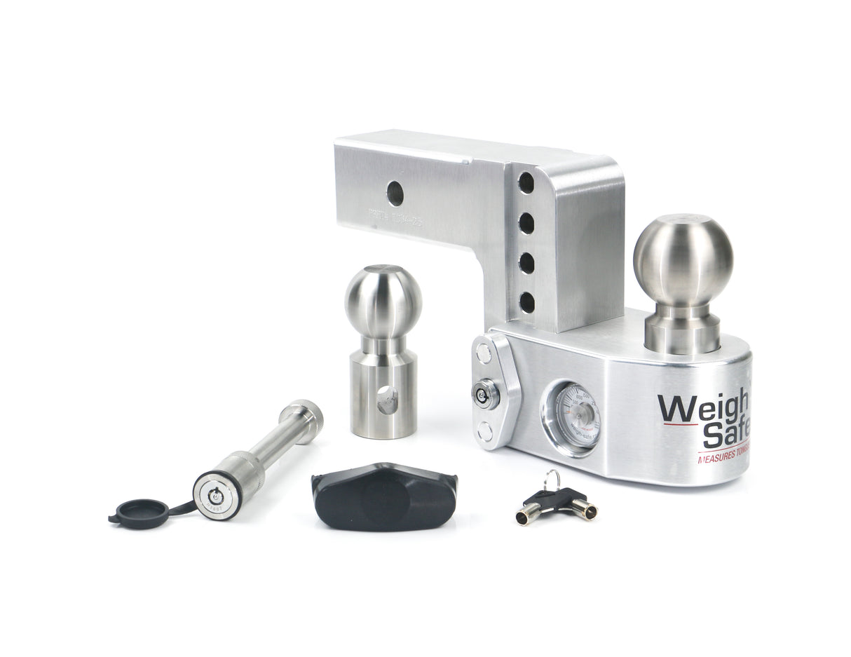 Weigh Safe - 4" Drop Hitch with 2.5" Shank Keyed Alike WS05 Included