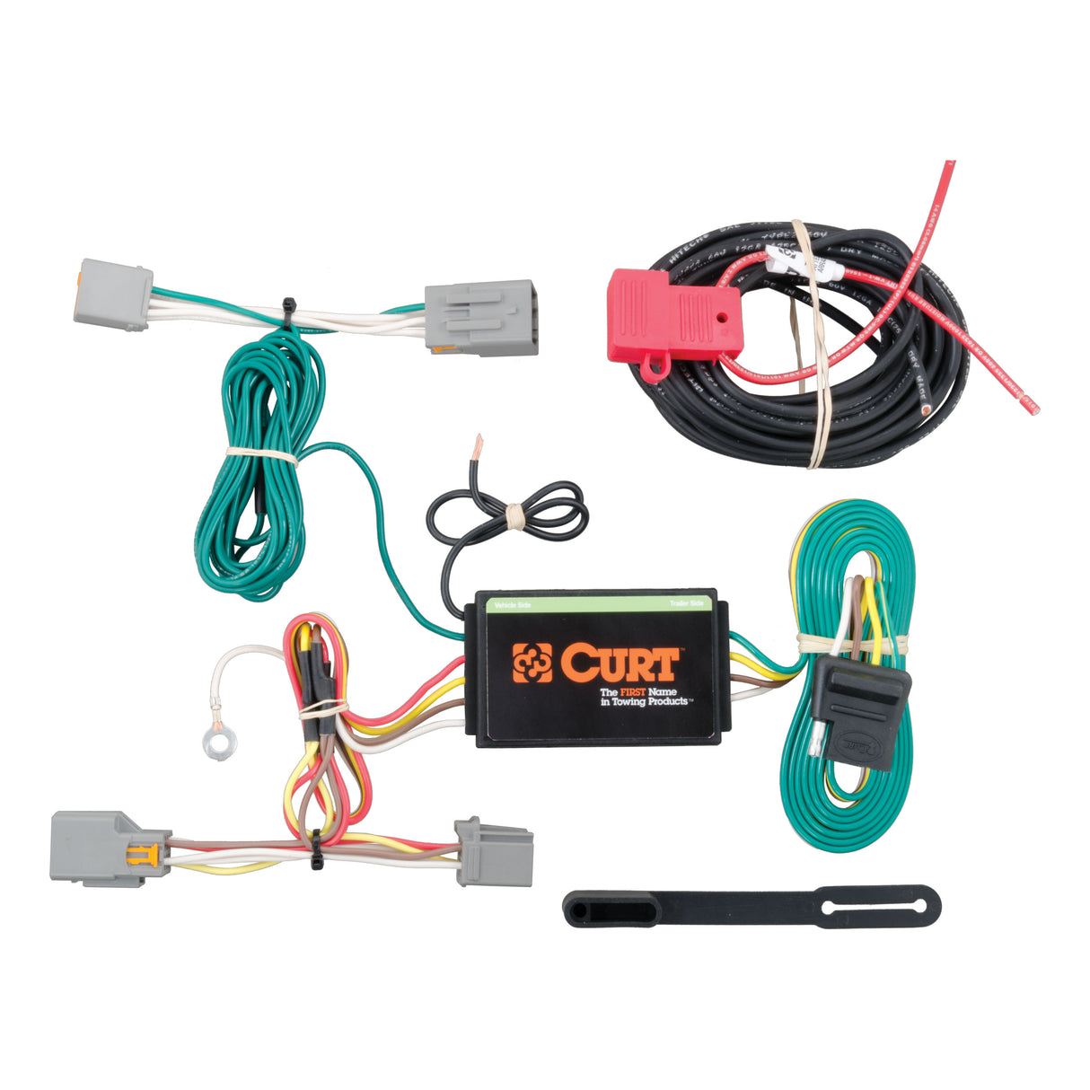 Curt - Custom Wiring Harness, 4-Way Flat Output, Select Ford Transit Connect - 56218