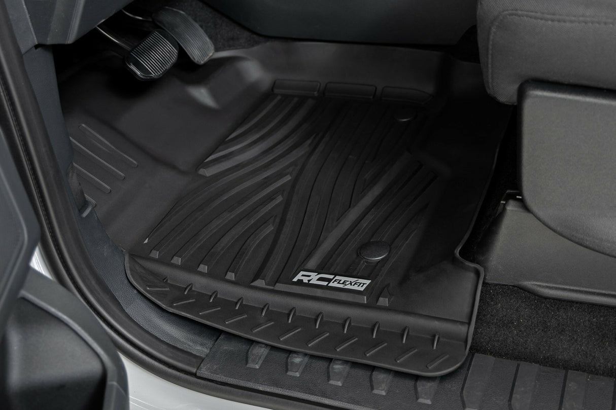 Flex-Fit Floor Mats - FR & RR - Ford F-150 (15-24)/F-150 Lightning (22-24)/Raptor (17-24)