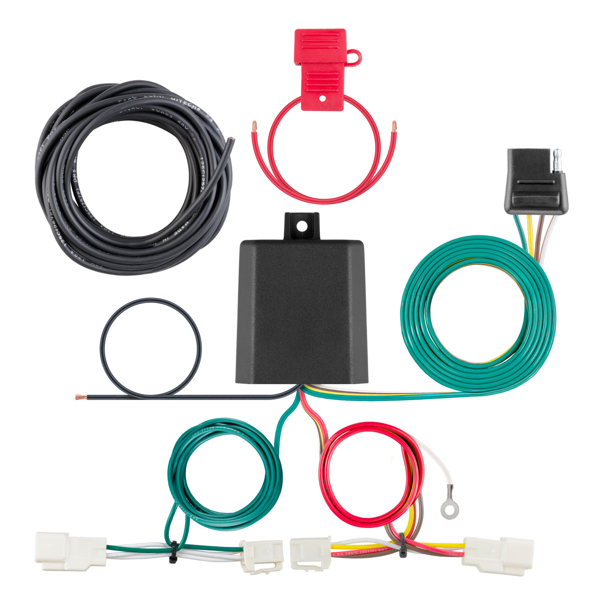 Curt - Custom Wiring Harness, 4-Way Flat Output, Select Toyota Avalon, RAV4 - 56350