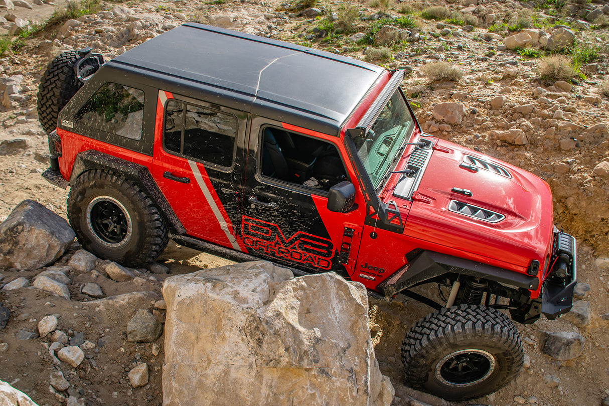 DV8 Offroad - Jeep JL & JT Rubicon Replica Hood - HDMBJL-TA