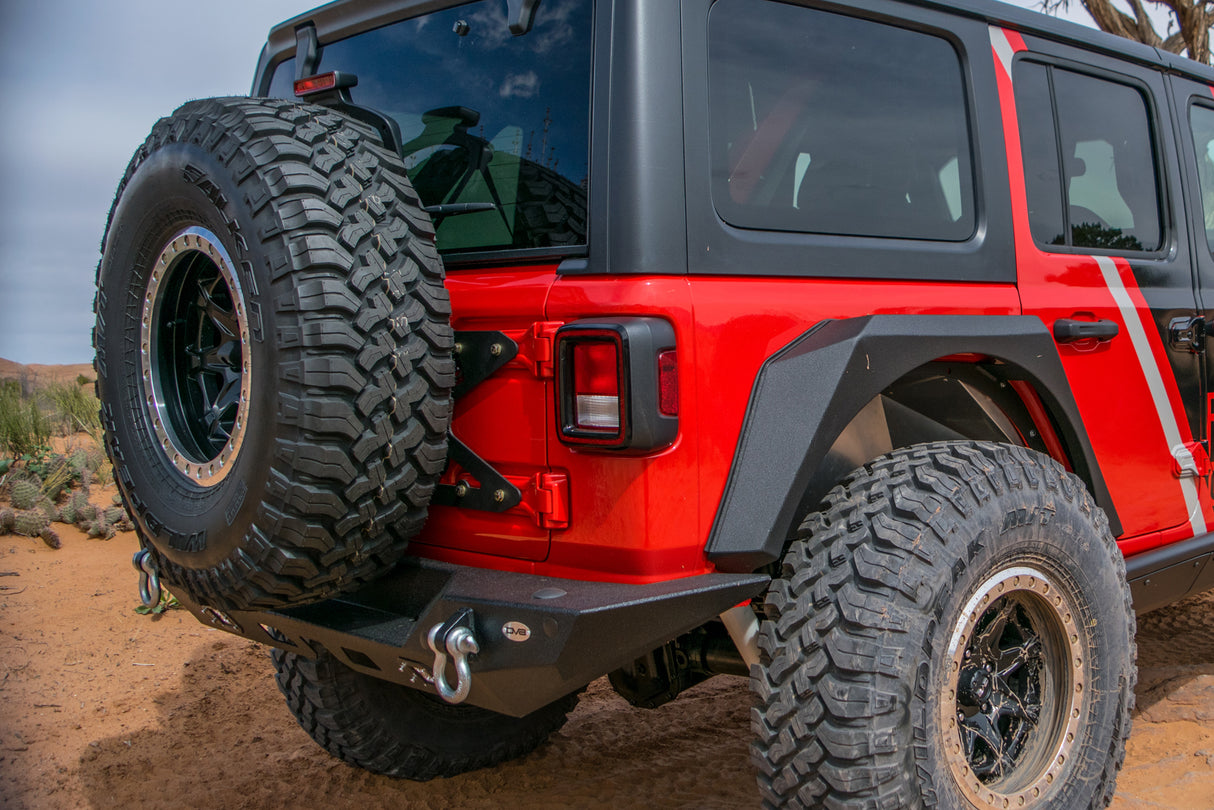 DV8 Offroad - Jeep JL Tailgate Mounted Tire Carrier - TCJL-01