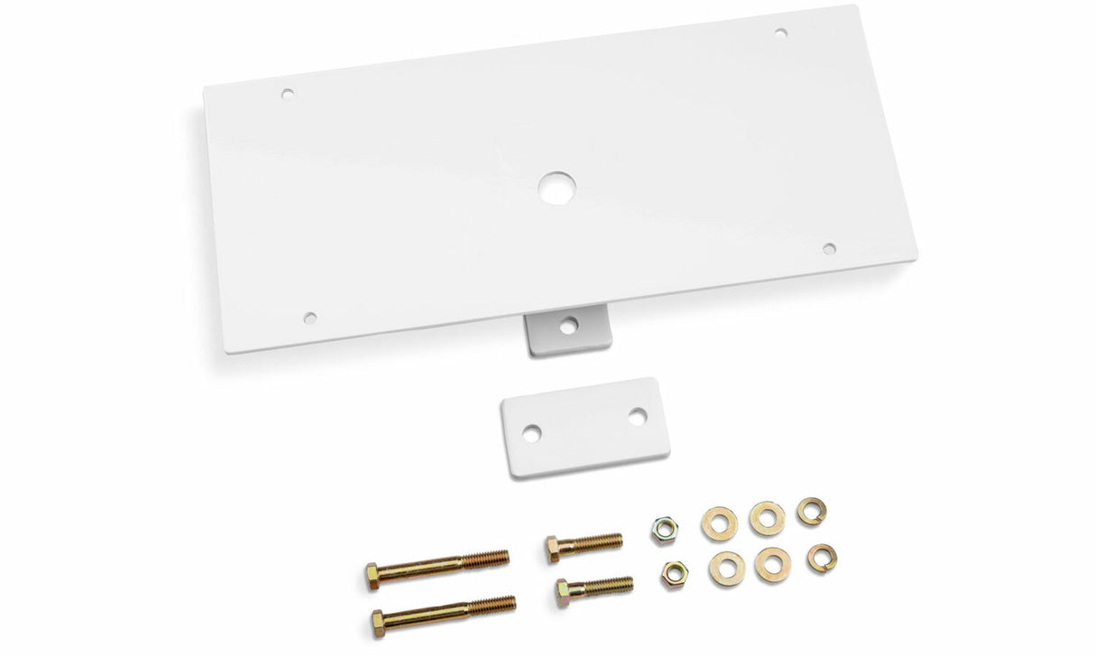 Backrack 91002W Utility Light Bracket; Universal; White; 10.5 In. Base, Center Mount