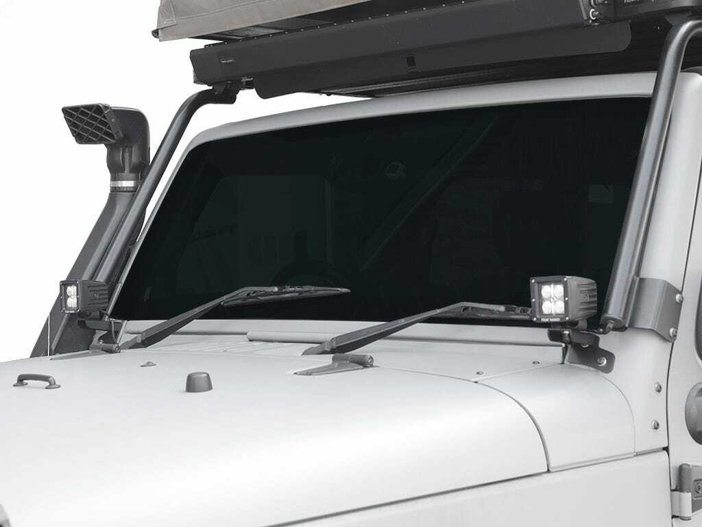 Front Runner - Jeep Wrangler JK/JKU Windshield Spot Light Brackets - RRAC014
