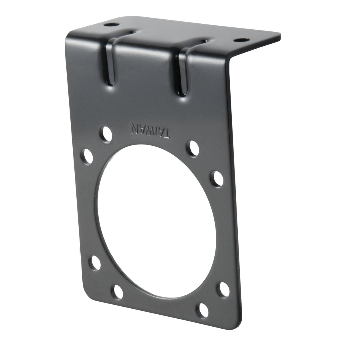 Curt - Connector Mounting Bracket for 7-Way RV Blade (Heavy-Duty, Black) - 58510