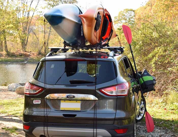 Malone - FoldAway-5 Multi Rack Folding 1 or 2 Kayak, SUP, Canoe Carrier - MPG125