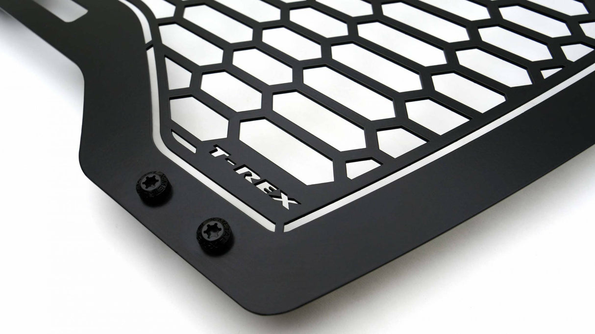 T-Rex Grilles - 2019-2021 GMC Sierra 1500 Stealth Laser X Grille, Black, Mild Steel, 1 Pc, Insert - PN #7712271-BR - 7712271-BR