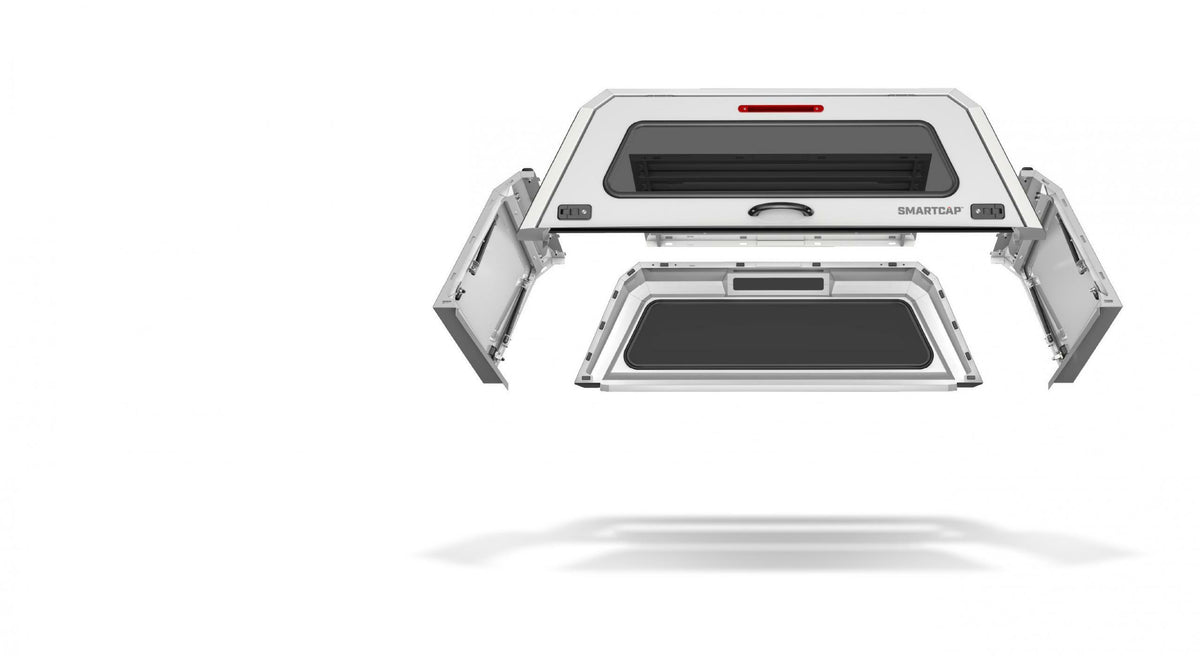 RSI Smartcap - Tacoma Truck Bed Cap SmartCap EVOc Commercial White For 24-Present Toyota Tacoma 6 Foot Standard Bed - EC1313-WH