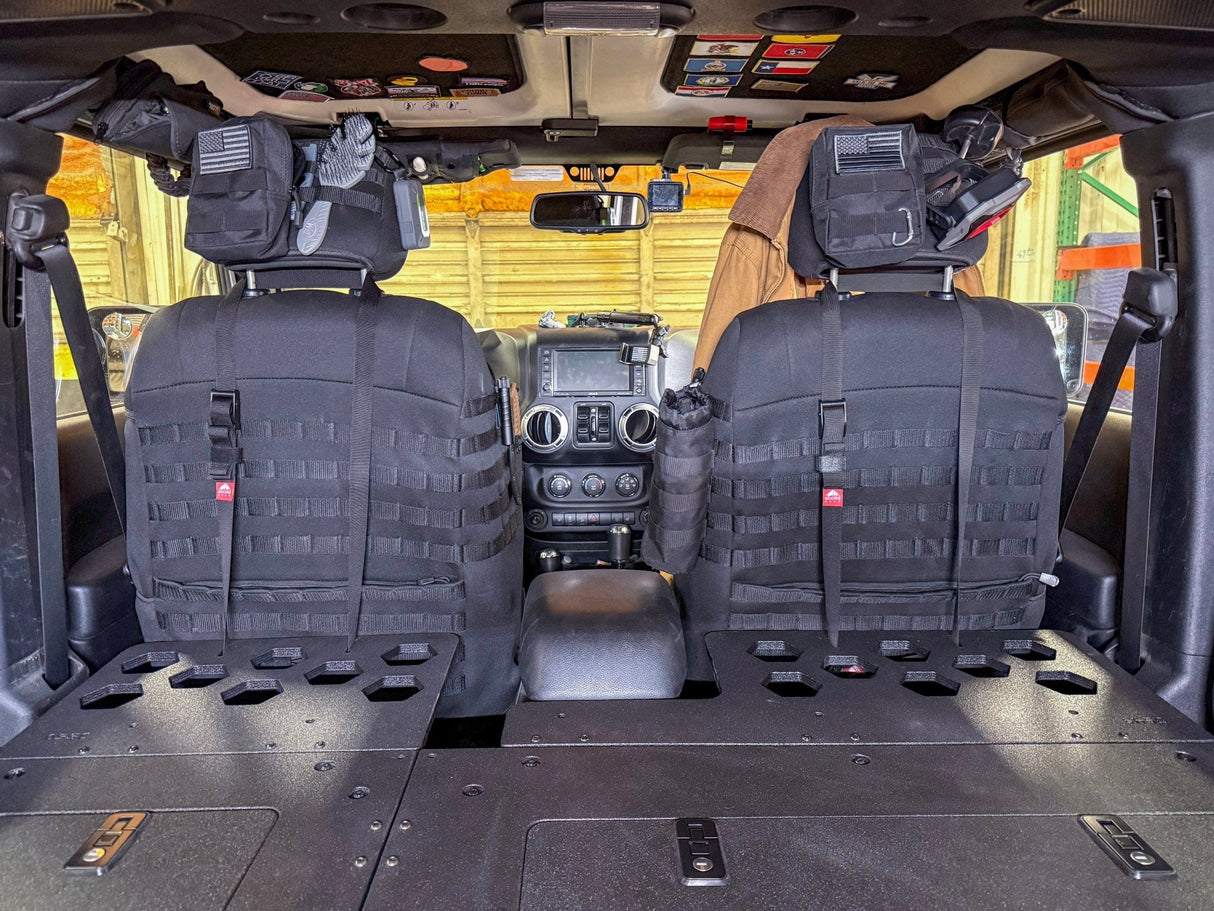 Jeep - Wrangler - 2007-2018 - JKU - 4 Door - Explore Series - Seat Delete Plate System - Second Row - Module Based - 8" Module
