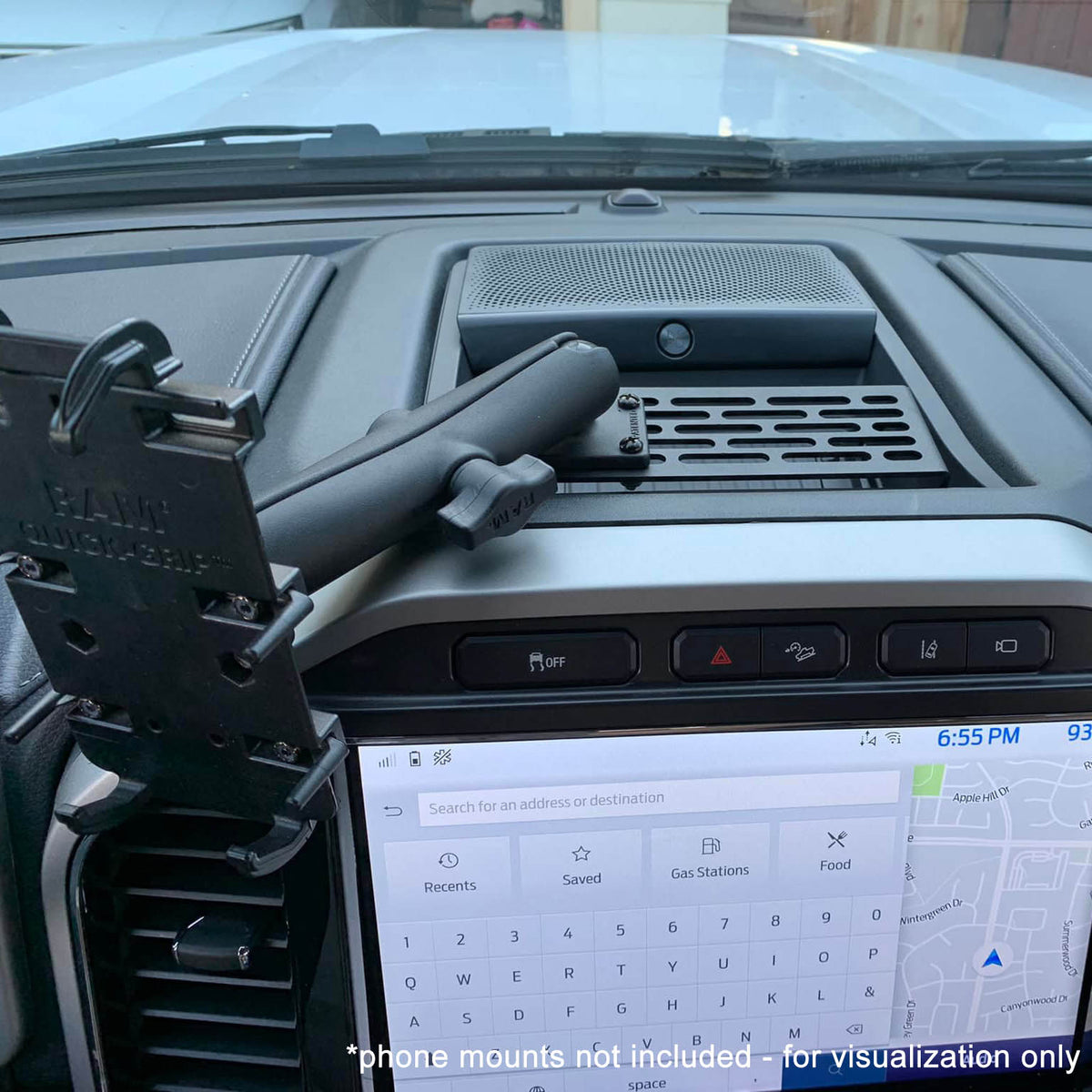 Dash Mount | Ford Super Duty F-250, F-350, F-450 (2022, 12" screen)
