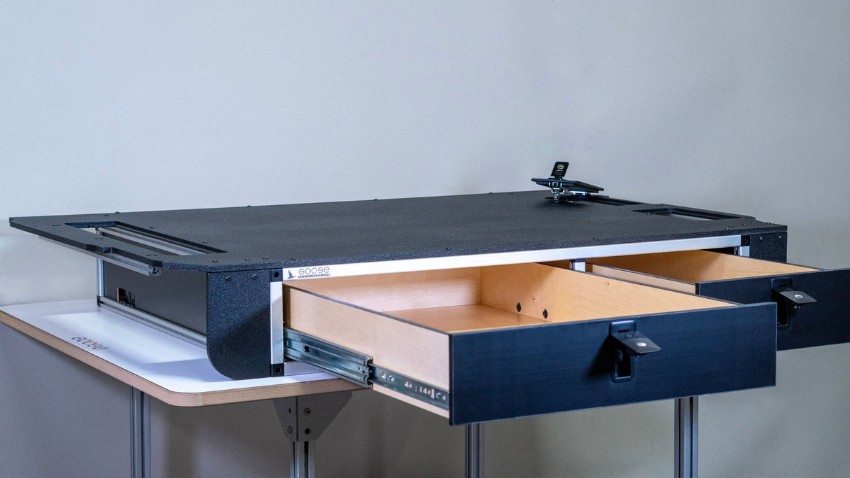 Toyota Land Cruiser 1998-2007 100 Series - Side x Side Drawer Module with Fitted Top Plate