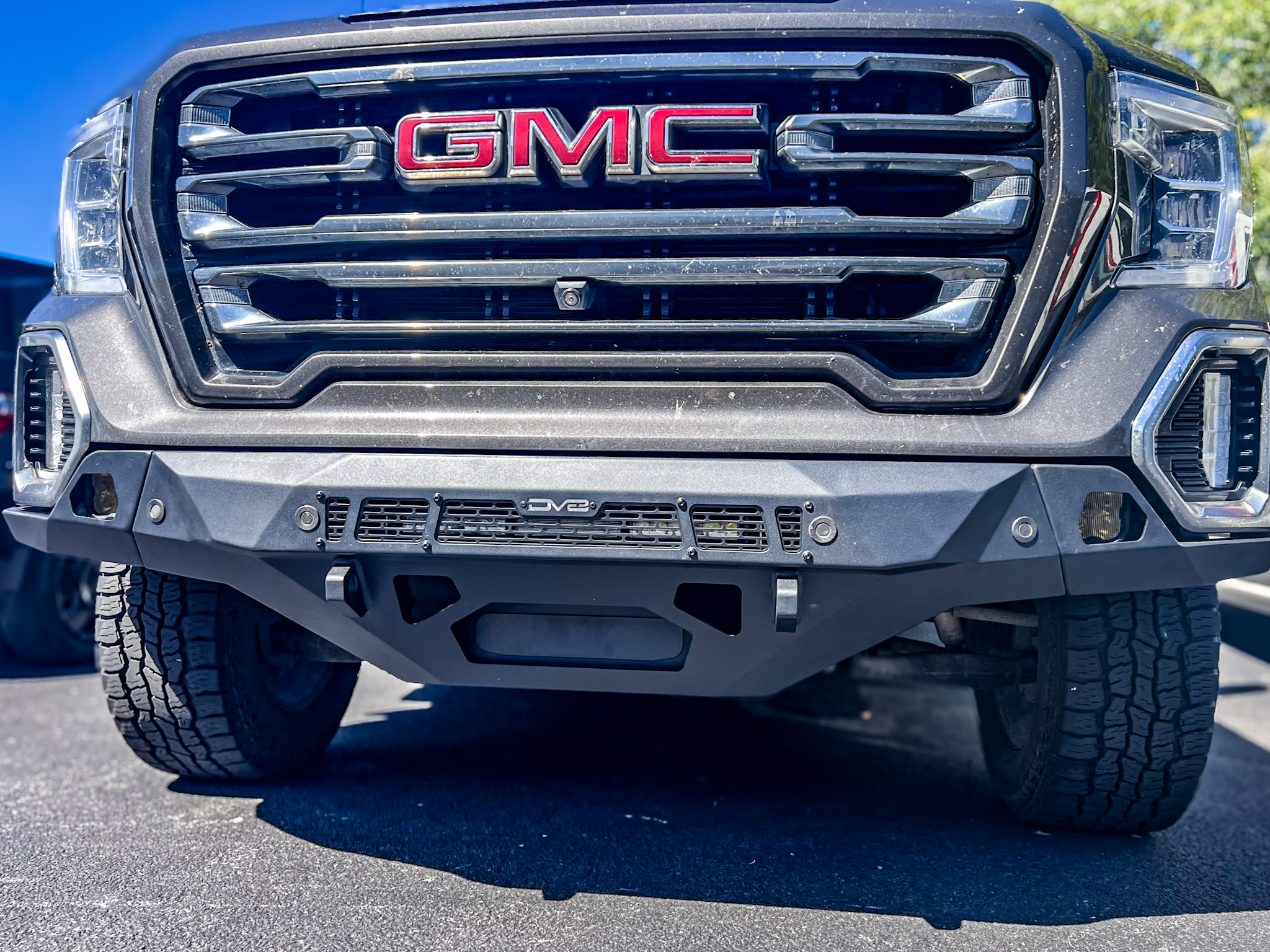 2021 GMC Sierra 1500 - Bumper and Lights - DV8 Bumper, Diode Dynamics SS18 Light Bar and Diode Dynamics SS3 Fog Lights