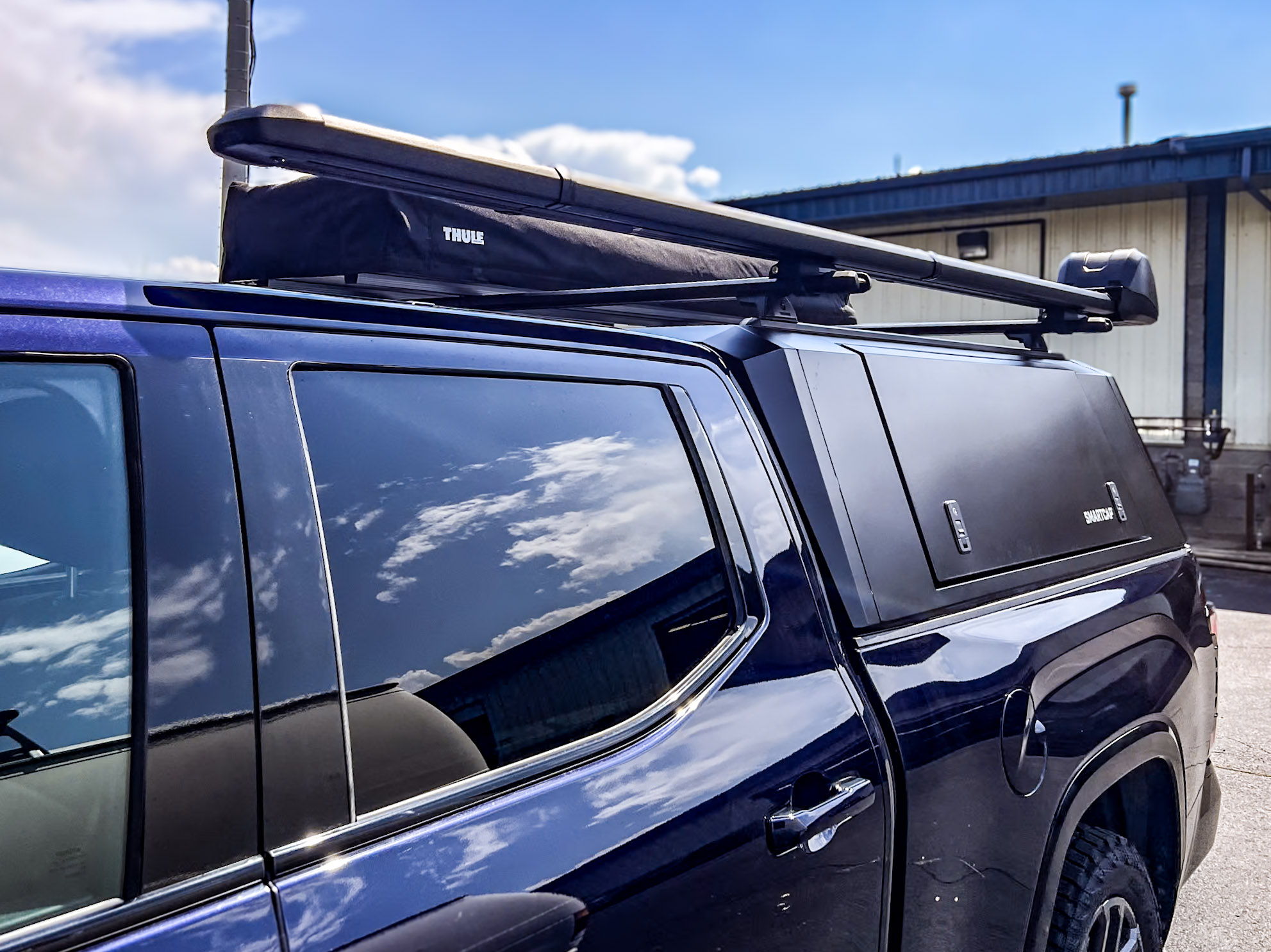 2023 Toyota Tundra - RSI Canopy, Roof Top Tent and RodVault - RSI SmartCap Adventure, Thule Tepui Foothill and Thule RodVault 2