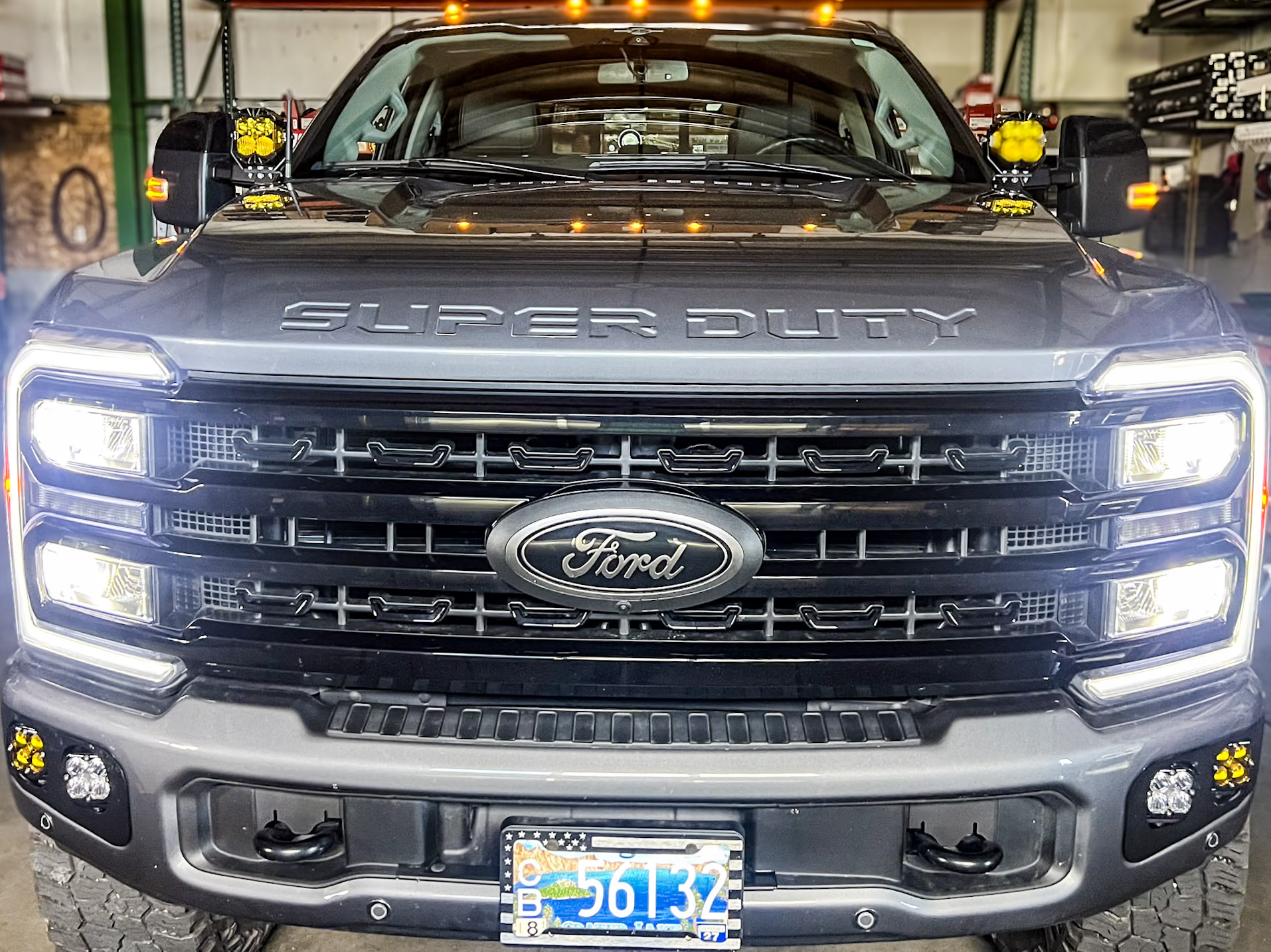2023 Ford F-350 - Baja Designs Lights - LP4's and Squadron Sport Fog Light Kit