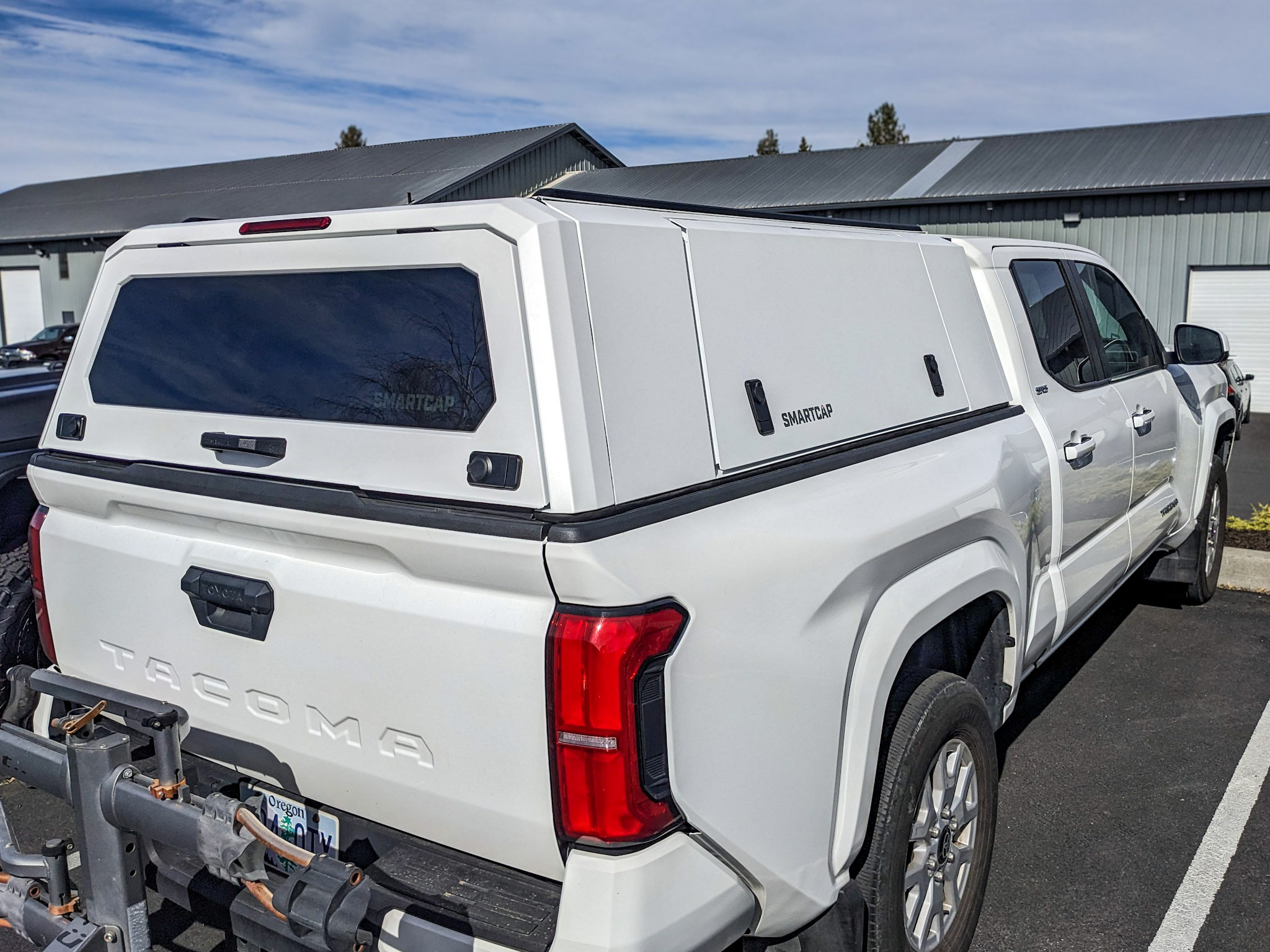 2025 Toyota Tacoma - SmartCap EVOc Commercial White Truck Canopy