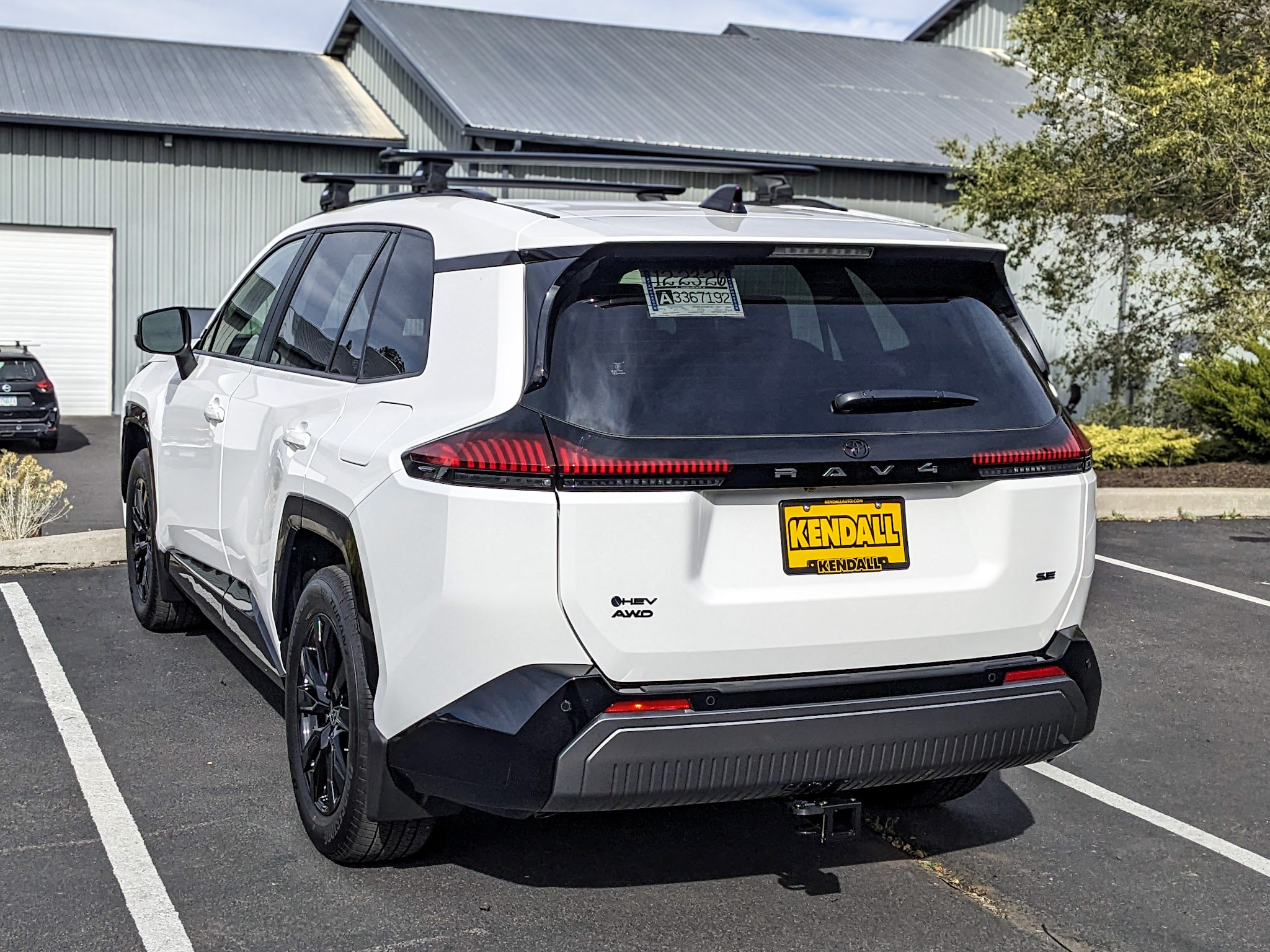 2026 Toyota Rav4 - Thule Wingbar Evo Crossbars w/ Evo Flush Rail Foot Set, Curt Class 3 2" Receiver Hitch w/ 4 Flat Wiring