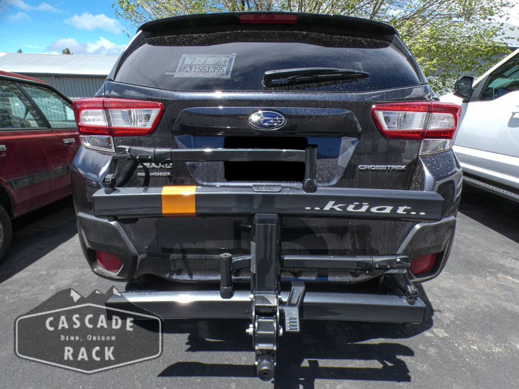 2019 Subaru Crosstrek - Curt 2 - Trailer Hitch - Kuat Sherpa 2.0 Grey Bike Rack