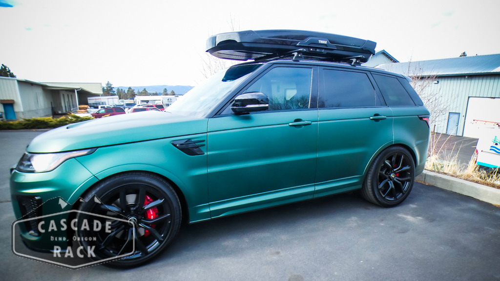 2020 Range Rover Sport SVR – Rhino rack – RTS Track – Thule Motion XT Alpine Cargo Box