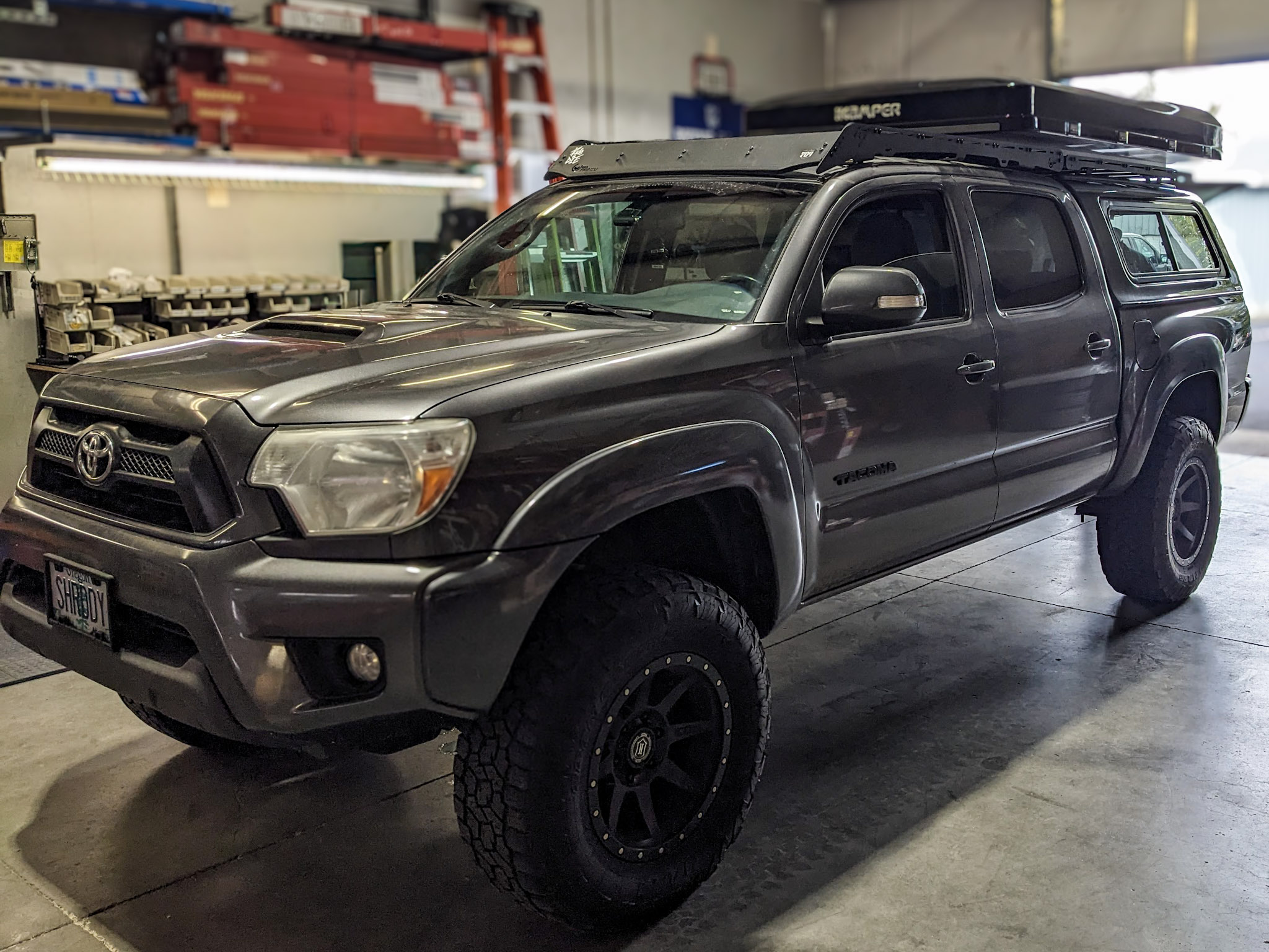 2014 Toyota Tacoma - Prinsu Cab and Canopy Rack and iKamper RTT