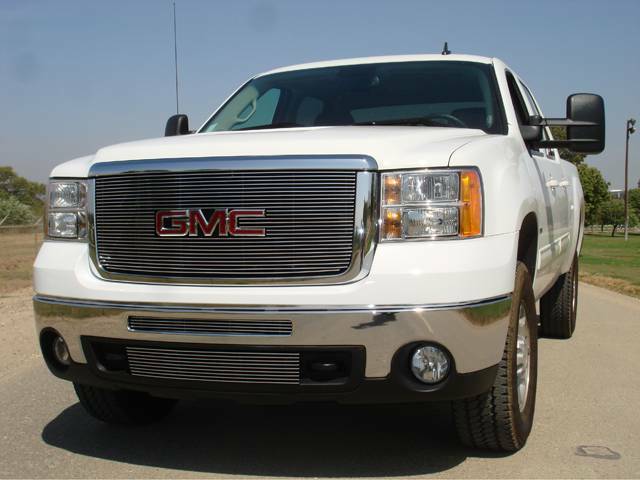 T-Rex Grilles - 1 Pc Horizontal Aluminum Billet Grille Overlay - with logo opening - 21207