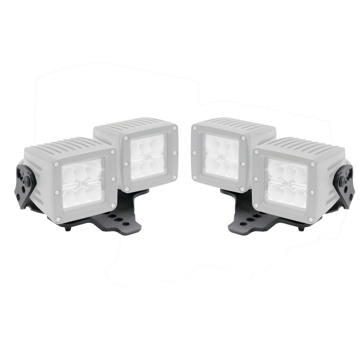Go Rhino 731230T - XE Hood Hinge Light Mount - Textured Black