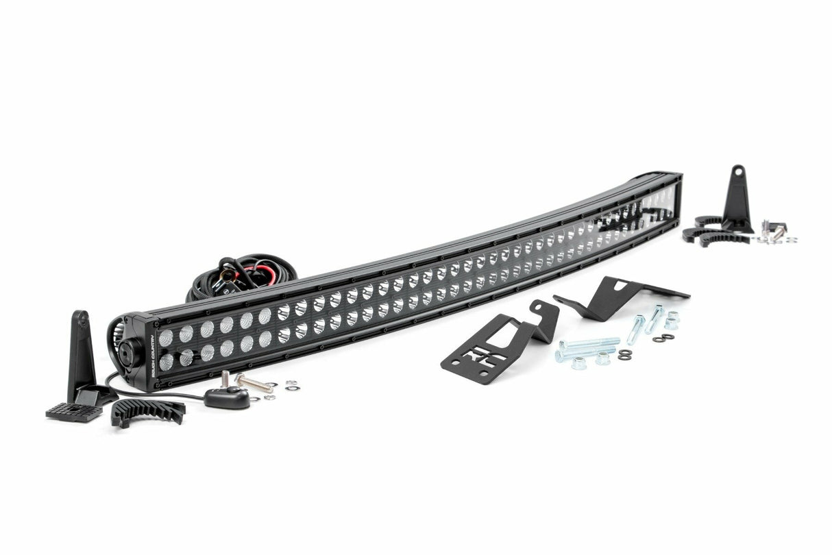 Rough Country - LED Light - Front Mount - 40" Black Dual Row - Can-Am Commander 1000 Maverick - 97038