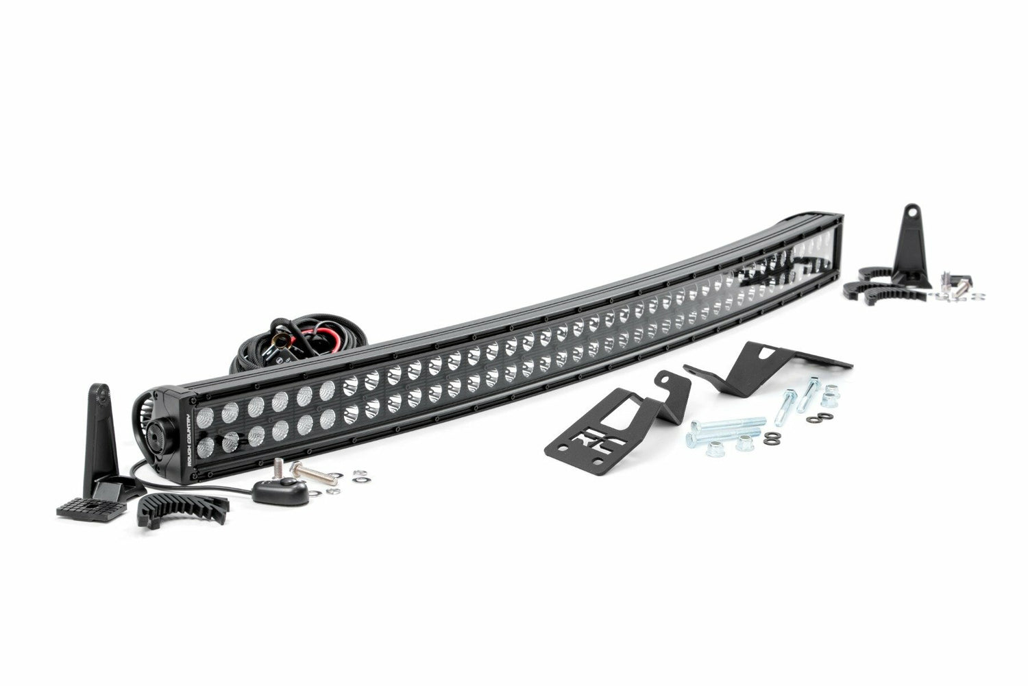 Rough Country - LED Light - Front Mount - 40" Black Dual Row - Can-Am Commander 1000 Maverick - 97038