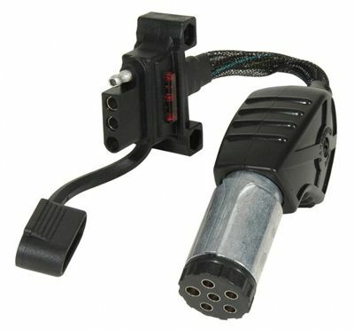 Husky Towing 30466 6 Pole Round & 4 Wire Flat Flexible Wire LED Test Light With Dust Cover & Grease
