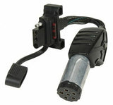 Husky Towing 30466 6 Pole Round & 4 Wire Flat Flexible Wire LED Test Light With Dust Cover & Grease