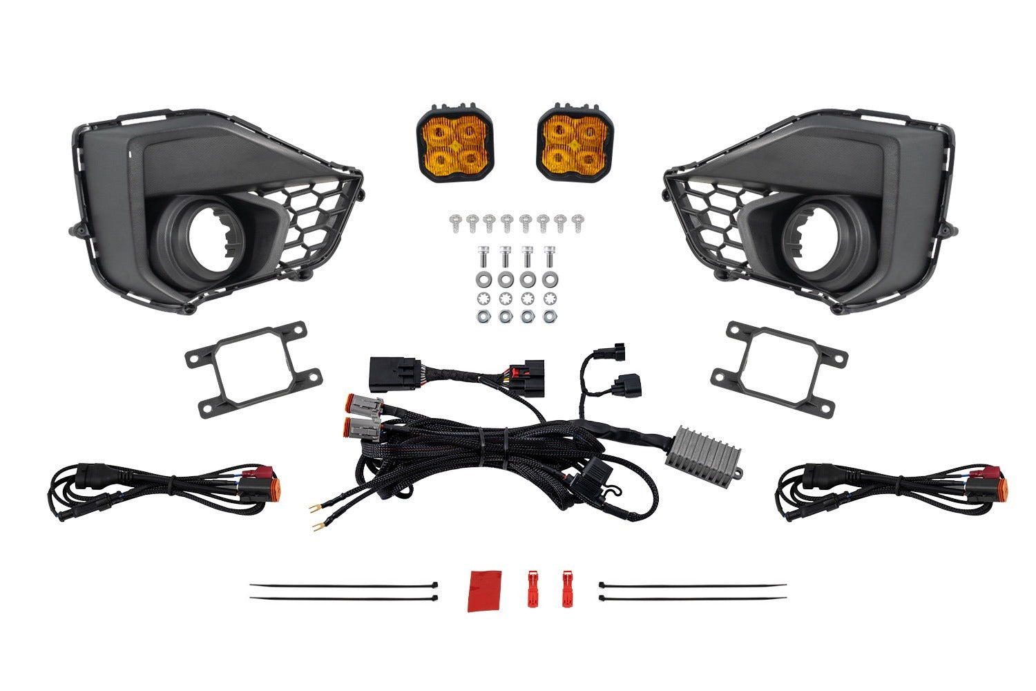 Diode Dynamics - SS3 Add-On Fog Lamp Kit for 2024 Ford Mustang GT, Yellow Max - DD7975