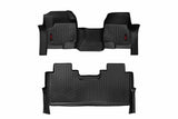 Rough Country Floor Mats - FR & RR - FR Bench - Ford Super Duty 2WD 4WD (17-22) - M-51173