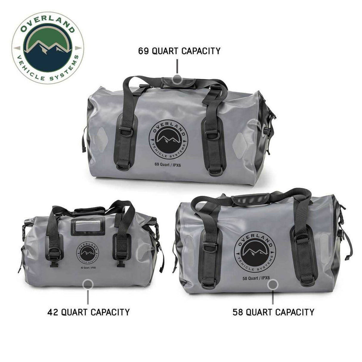 Overland Vehicle Systems - Portable Dry Storage Bag - 42 QT - 40300001