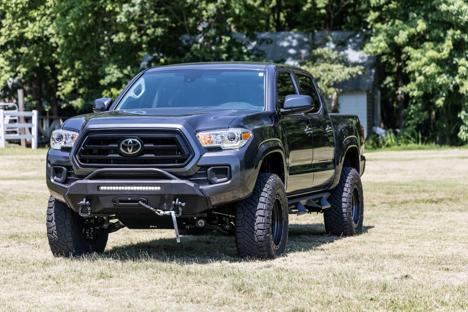 Rough Country - Front Bumper - Hybrid - 20" Blk LED - Toyota Tacoma 4WD (2016-2023) - 10721