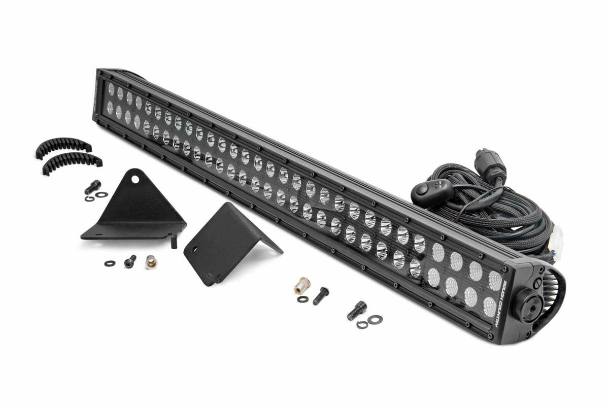 Rough Country - LED Light - Under Bed - 30" Black Dual Row - Can-Am Defender HD 5 HD 8 HD 9 HD 10 - 71014
