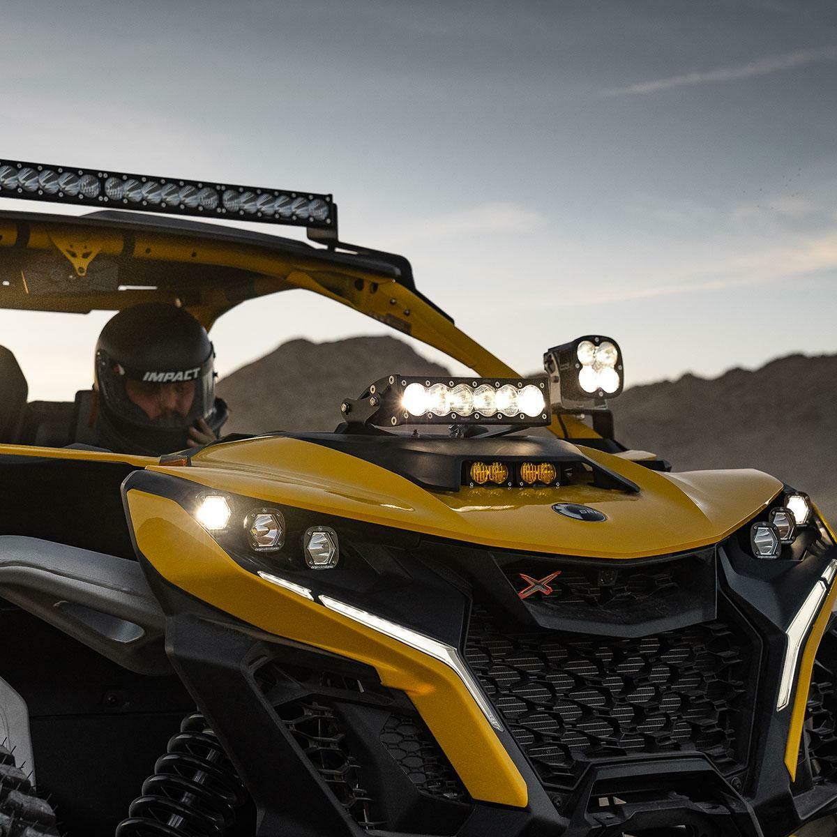 Baja Designs - Baja Designs 448192 Can-Am Maverick R 10" OnX6+ Shock Tower Kit