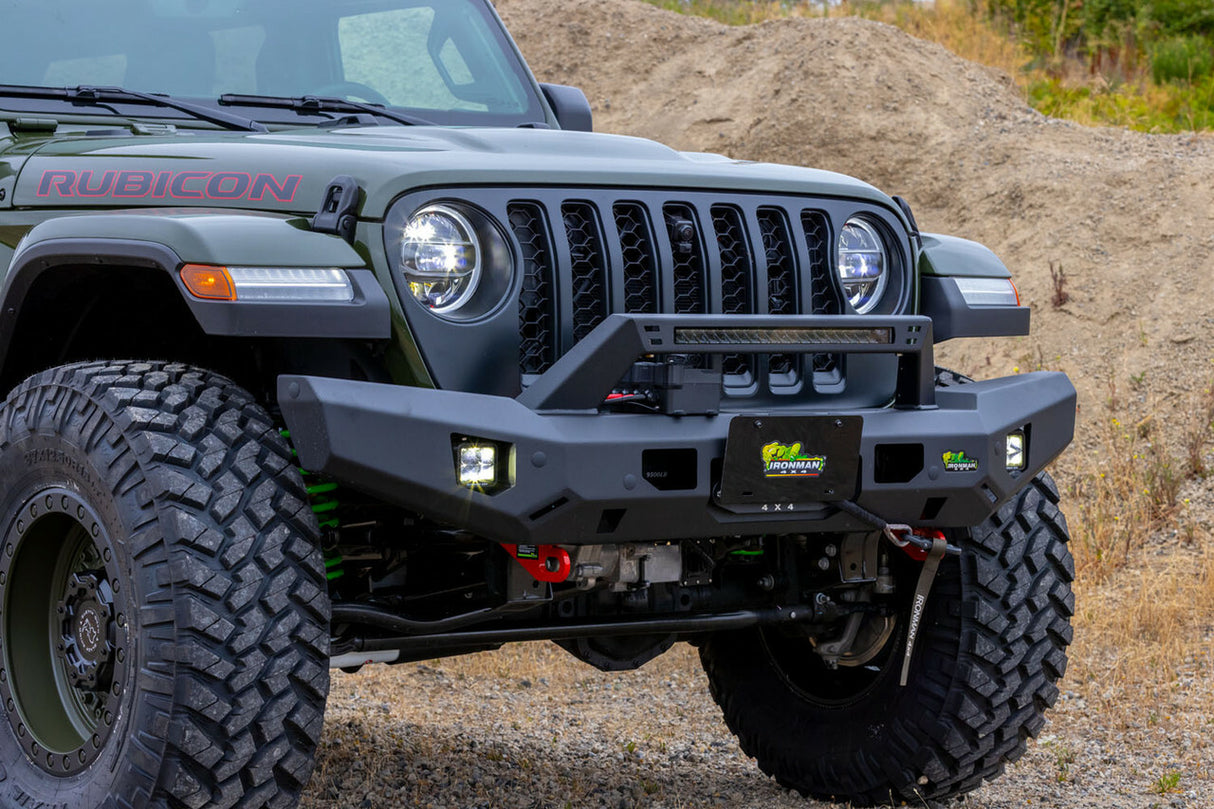 Ironman 4x4 - Raid Series Full Length Front Bumper Kit Suited for Jeep Wrangler JK | No Lights - BBR077