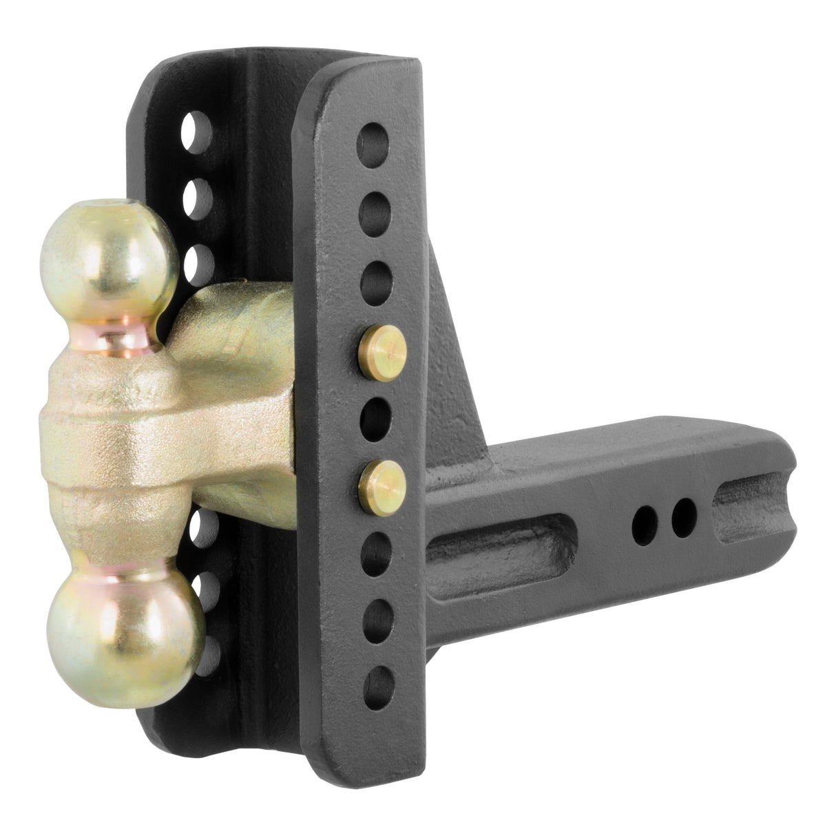 Curt - Adjustable Channel Mount with Dual Ball (2-1/2" Shank, 20,000 lbs., 6" Drop) - 45902