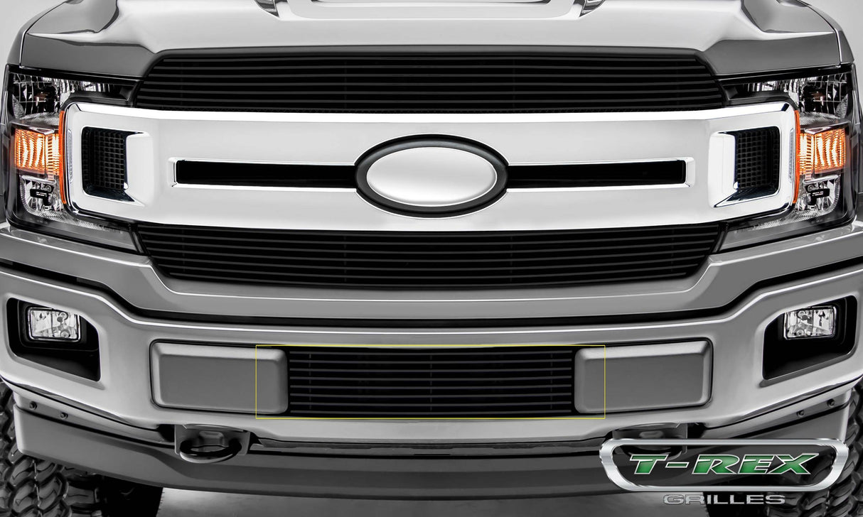 T-Rex Grilles - 1 Pc Horizontal Aluminum Billet Bumper Grille Overlay - 25571B