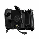 07-13 GMC Sierra LED Projector Headlights Plank Style Design Matte Black w/ DRL