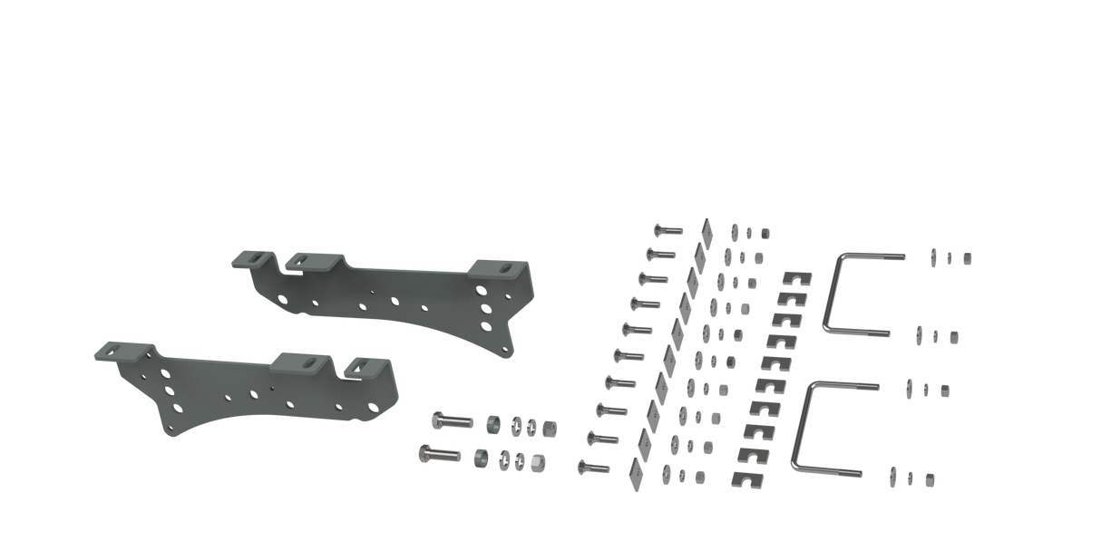 B&W - B&W Trailer Hitches RVR2400 Custom Installation Brackets For Universal Mounting Rails For Some Ford Trucks