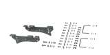 B&W - B&W Trailer Hitches RVR2400 Custom Installation Brackets For Universal Mounting Rails For Some Ford Trucks