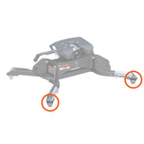 Curt - Replacement 5th Wheel Puck System Anchors for Ram (Large, Fits 16021, 16022) - 19203