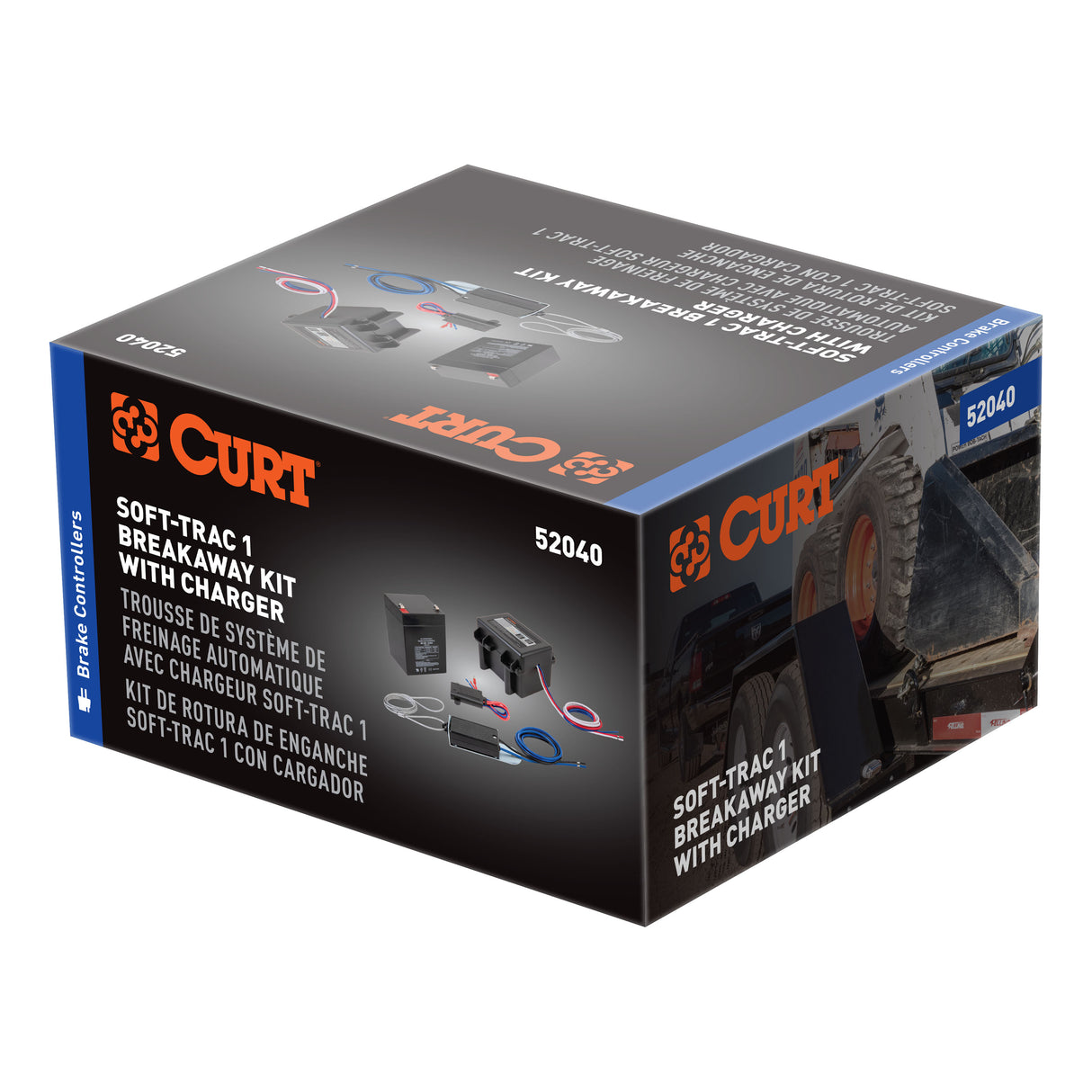 Curt - Soft-Trac 1 Breakaway Kit with Charger - 52040